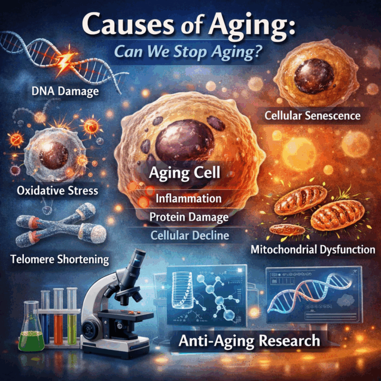 Read more about the article Causes of Aging: Can we stop Aging!!